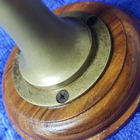 VINTAGE GERMANY DESK PIECE NAVAL BINNACLE AND SHIP’S WHEEL - Picture 6 of 12